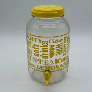 Anchor Hocking Vintage Lipton Sun Tea Jar Pitcher Jug Canister